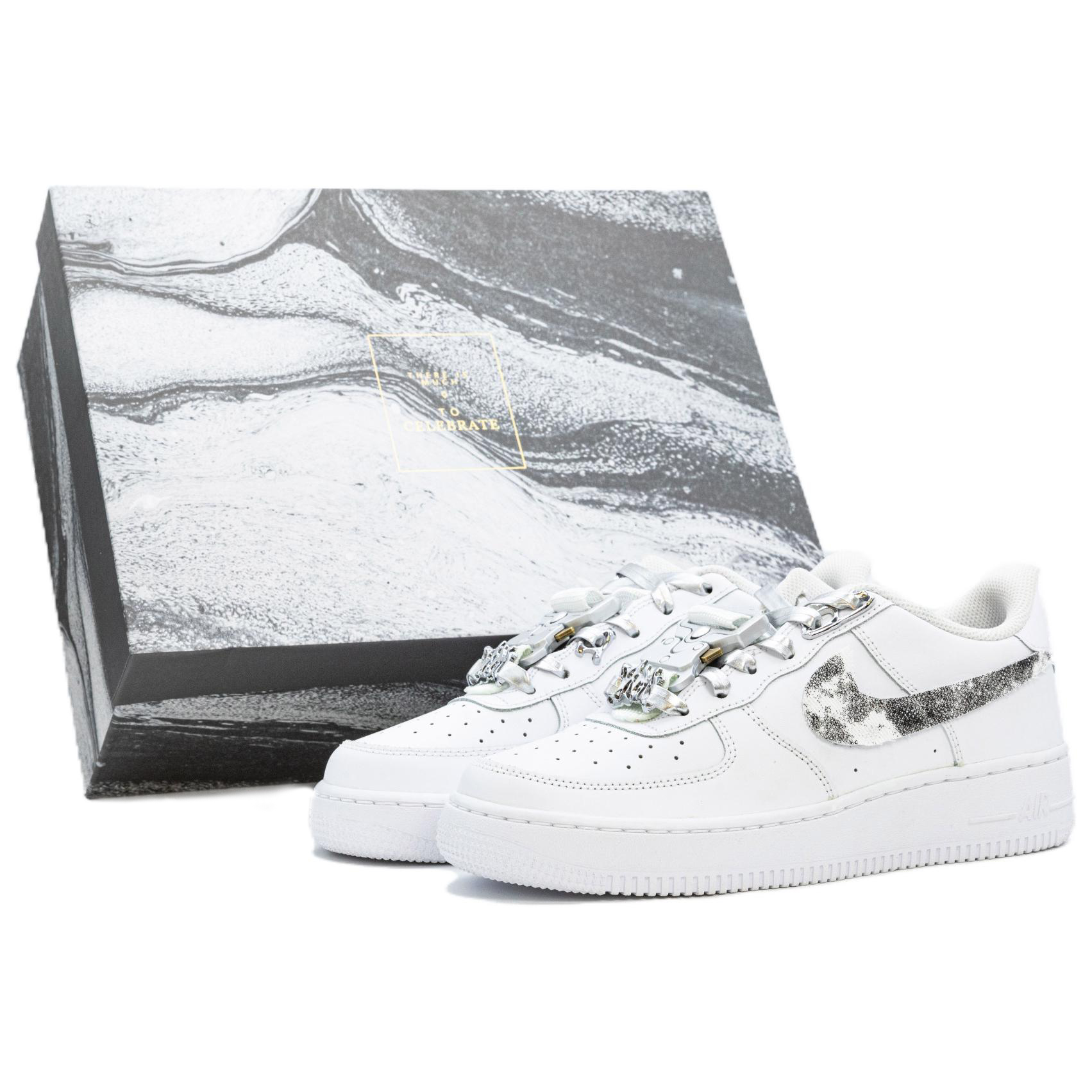 

Nike Кроссовки Air Force 1 с низким верхом, противоскользящие, износостойкие, для скейтбординга, мужские, белые