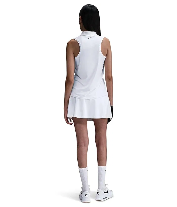 Пиклбол ракетка Nike Victory Dri-FIT Sleeveless Polo, White/Black — фото 2