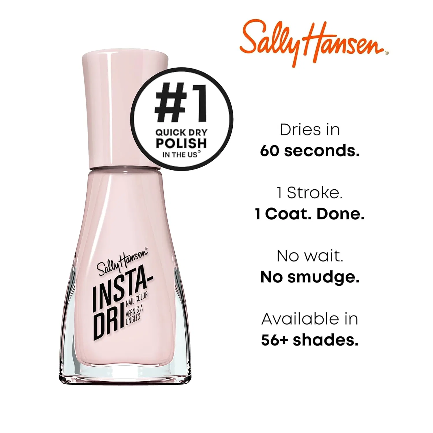 Быстросохнущий лак для ногтей Sally Hansen Insta Dri #239 In a Blush Sally Hansen, Blush — фото 4