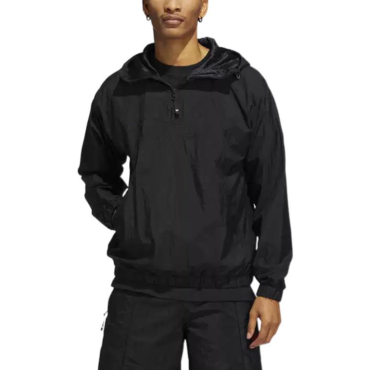 Ветровка adidas originals Skateboarding Anorak Windbreaker 'Black' HA1278, черный — фото 2