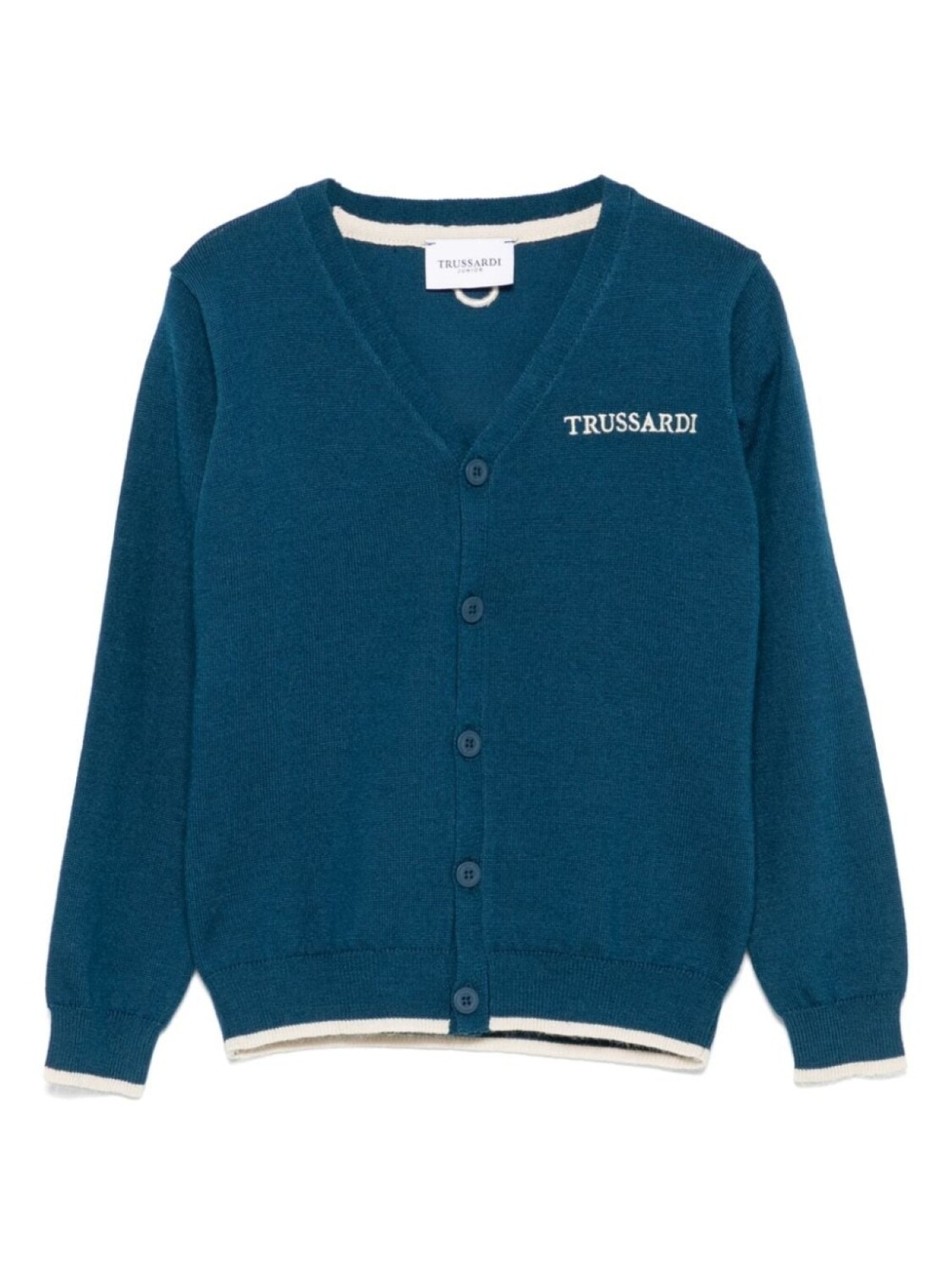 

Кардиган TRUSSARDI JUNIOR с вышитым логотипом, синий
