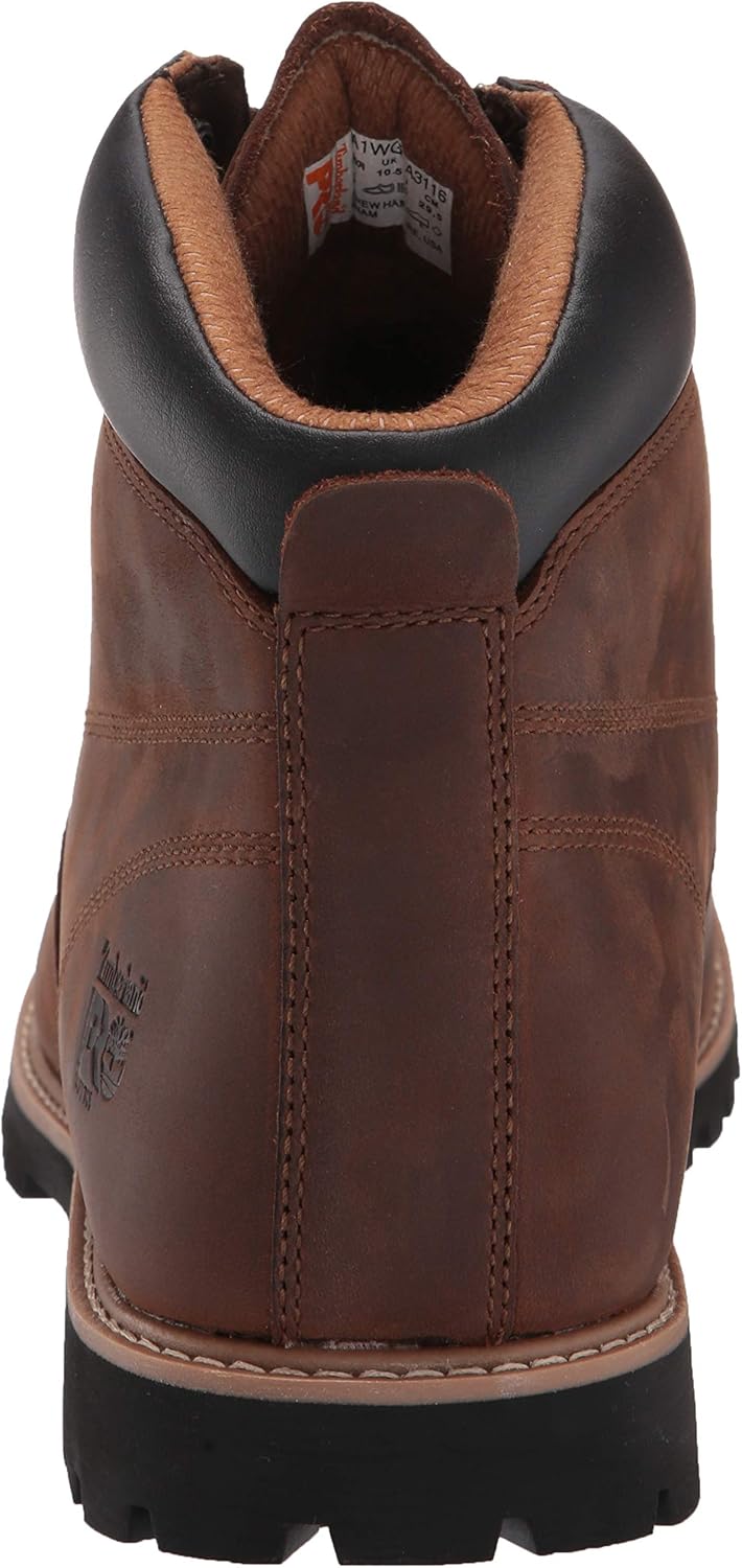 Timberland PRO мужские Gritstone 6 дюймовые рабочие ботинки с мягким мысом, Brown V1 — фото 3