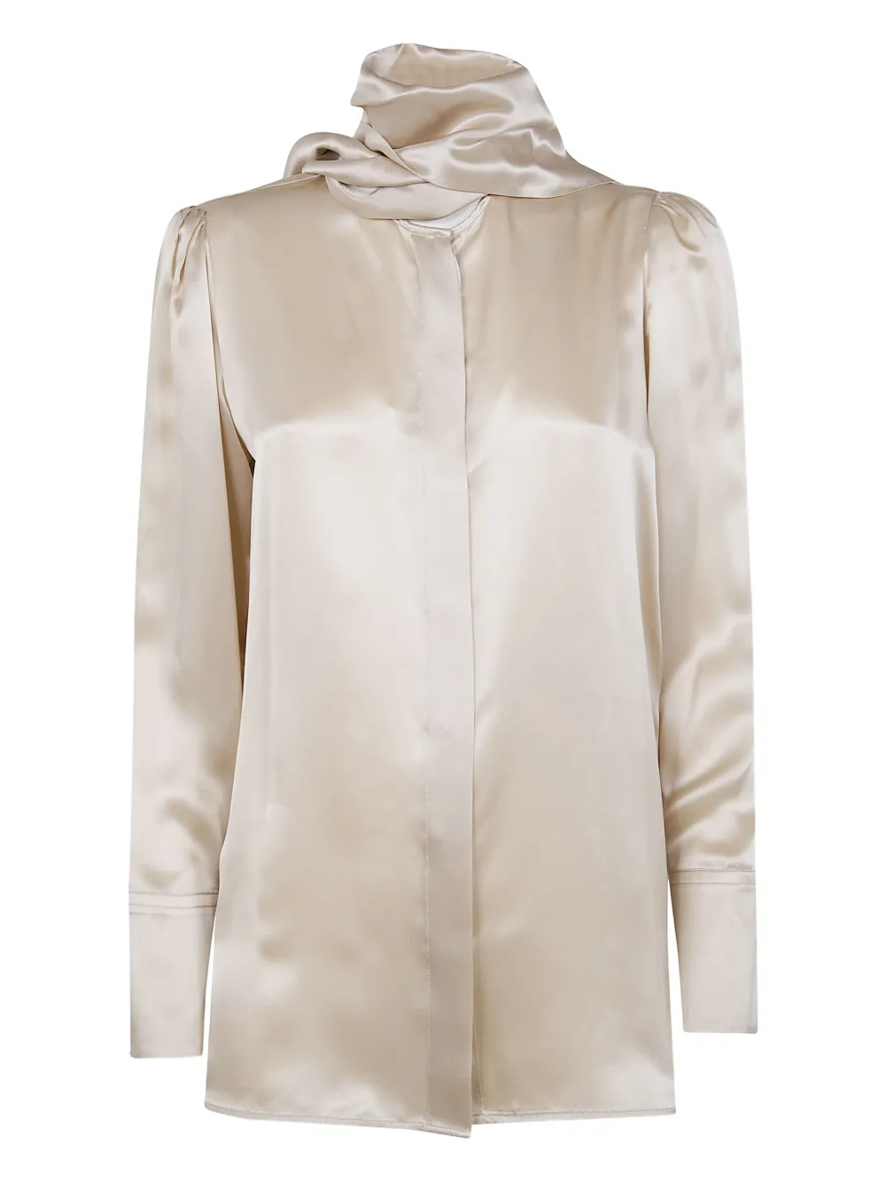 

Блузка Edna с длинными рукавами и галстуком-бантом на шее Liviana Conti, бежевый