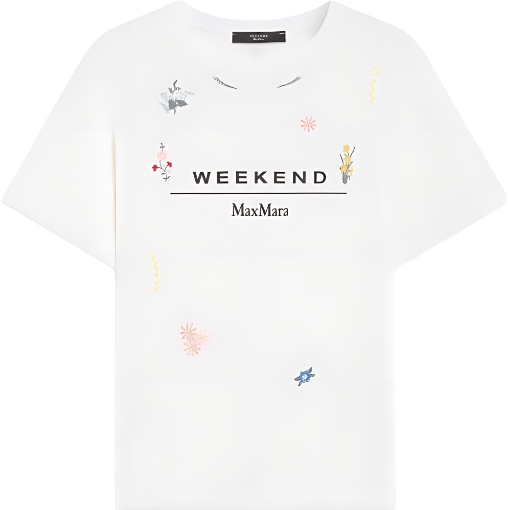 

WEEKEND MaxMara Обычная футболка женская белая, Белый, WEEKEND MaxMara Обычная футболка женская белая