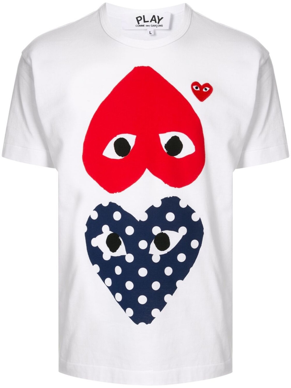 

Футболка с принтом Comme Des Garçons Play, белый