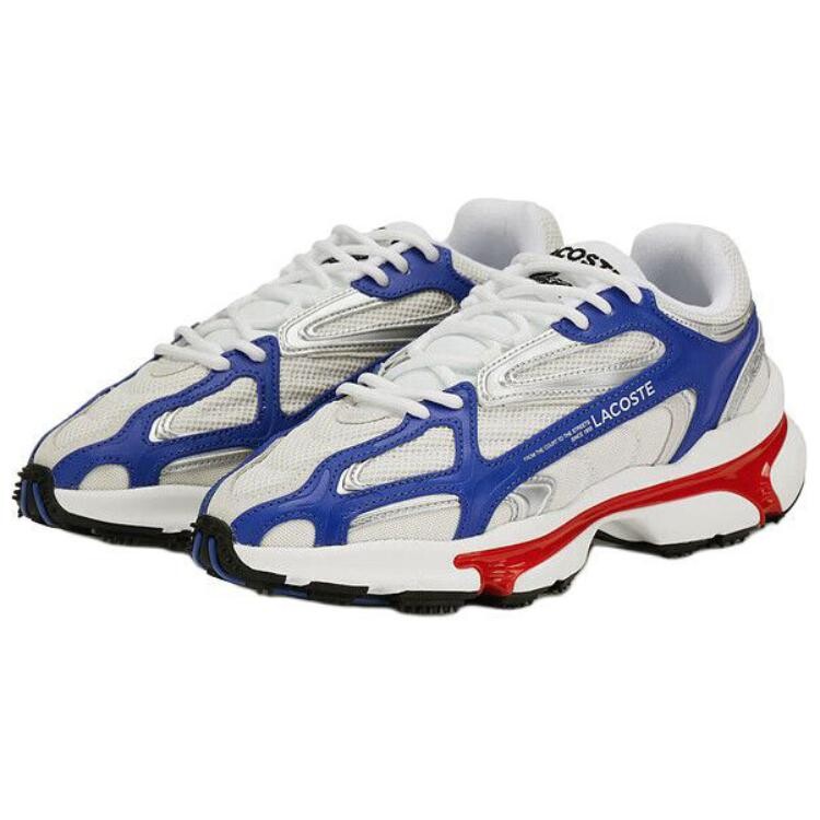 Кроссовки LACOSTE Lifestyle Shoes Men Low-top White/Blue, белый/синий — фото 3