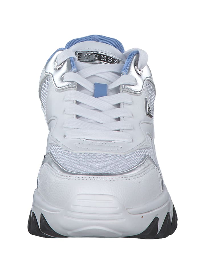 Элегантные туфли на шнуровке Guess, цвет white/blue — фото 4
