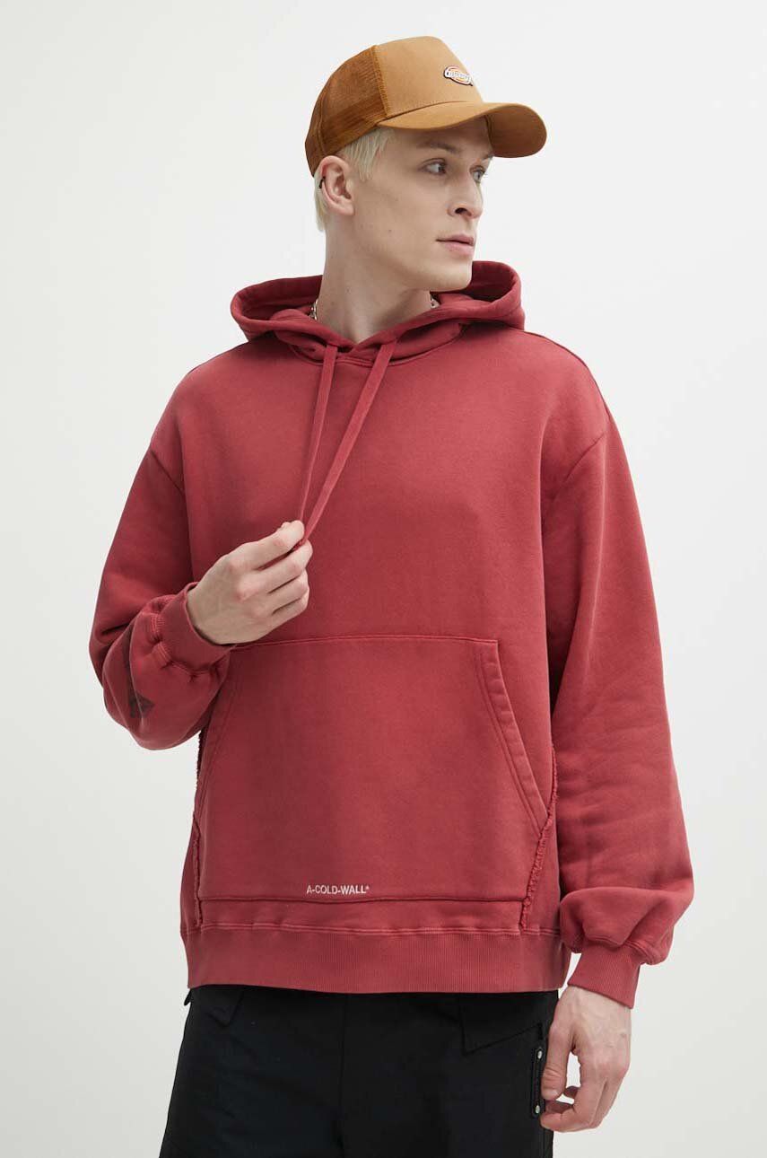 

Толстовка Cubist Hoodie из хлопка A-COLD-WALL*, гранатовый