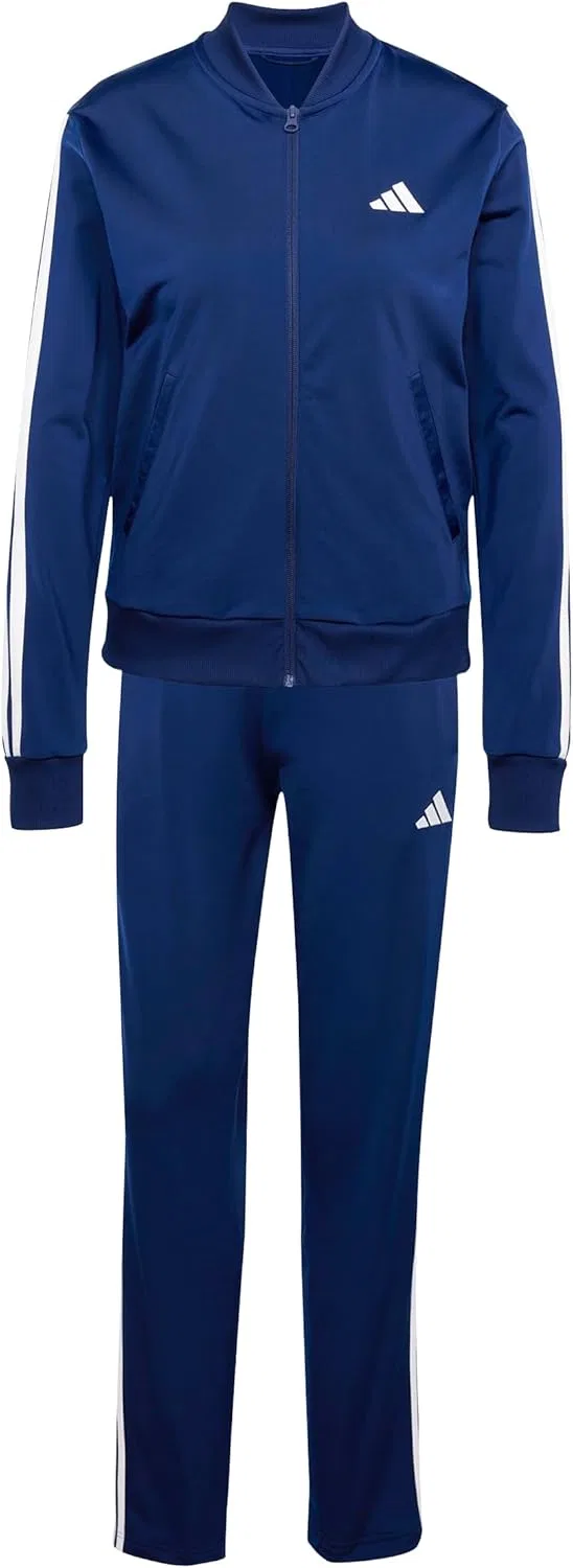 Спортивный костюм с лампасами adidas, темно-синий