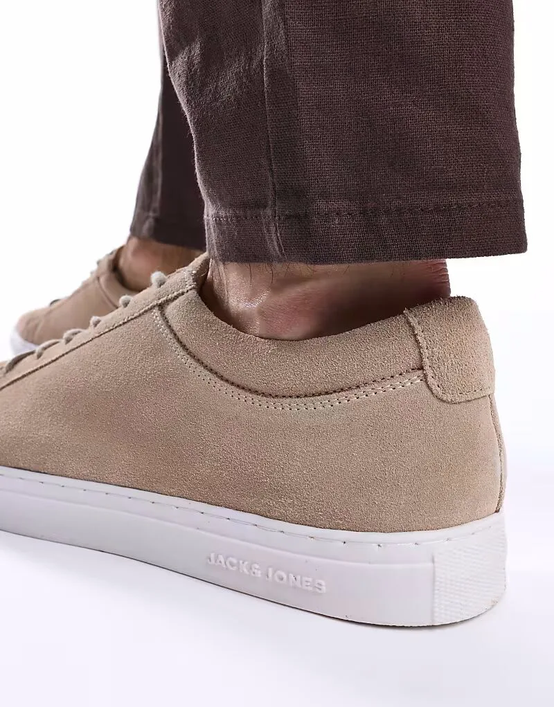 Замшевые кроссовки Jack & Jones Galaxy цвета тауп — фото 3