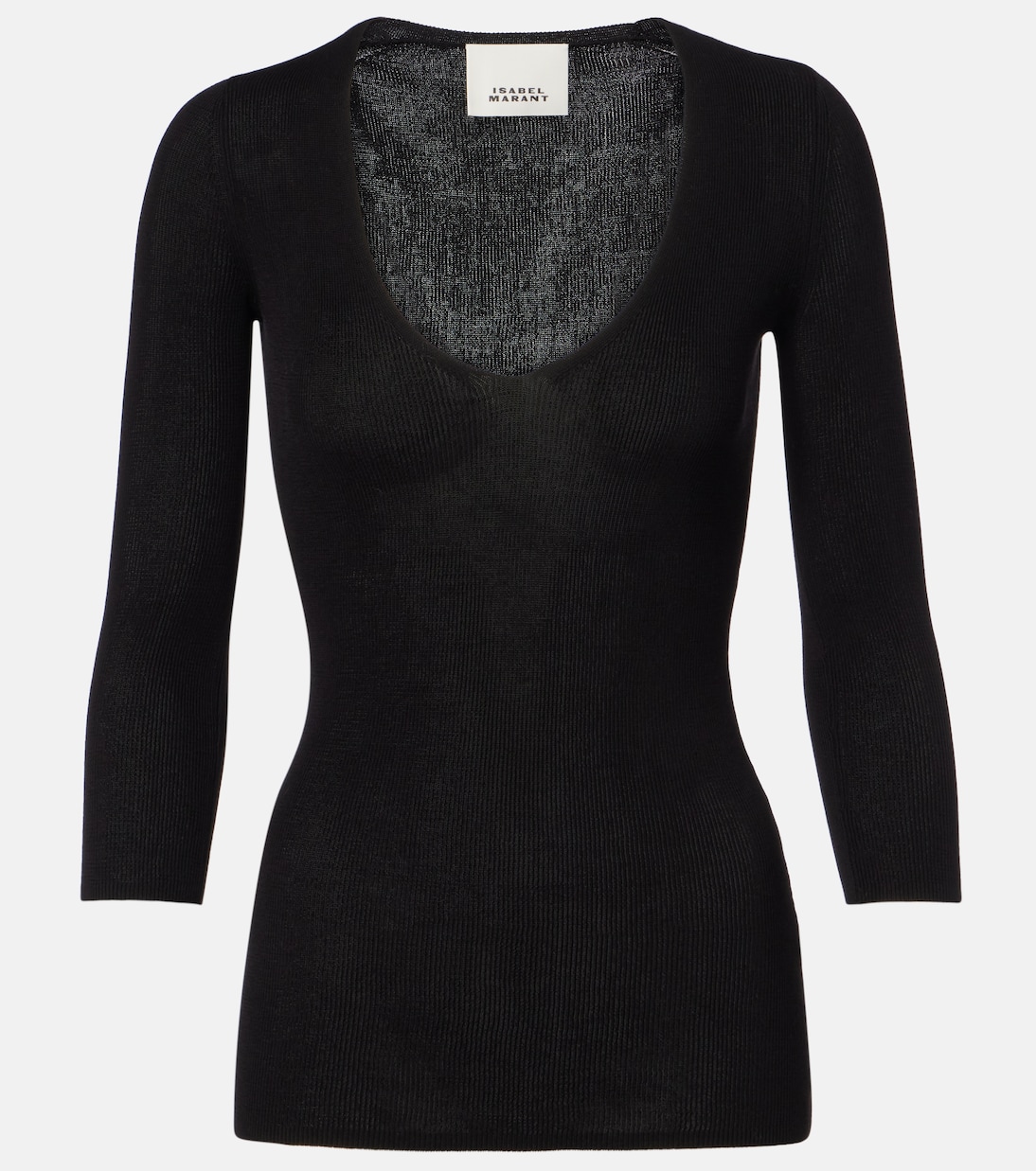 

Вязаный топ из хлопковой смеси Felicia Isabel Marant, черный