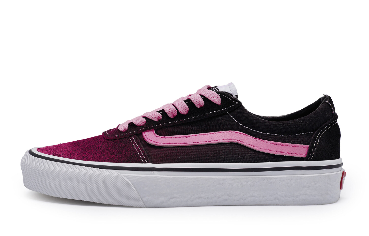 

Кроссовки Vans Ward Skateboarding Shoes Women's Low-top Pink, черный/фуксия