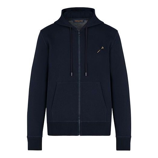 

Толстовка men's ss21 zipper travel navy blue Louis Vuitton, синий