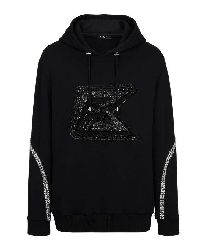 

Толстовка с вышивкой Balmain, черный