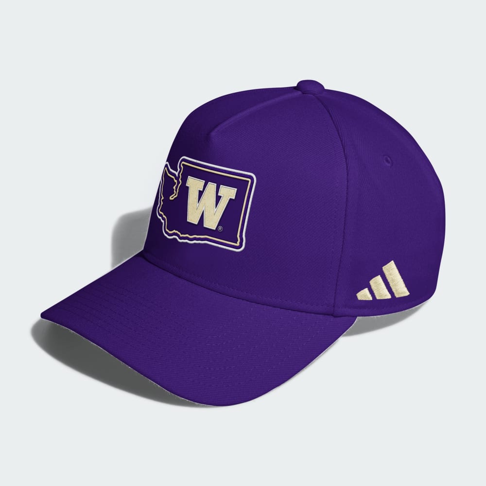 

Бейсболка Adidas Washington Huskies Local A-Frame Hat, цвет Team College Purple/Team Sand/Multi/Ncaa-Wtn-707