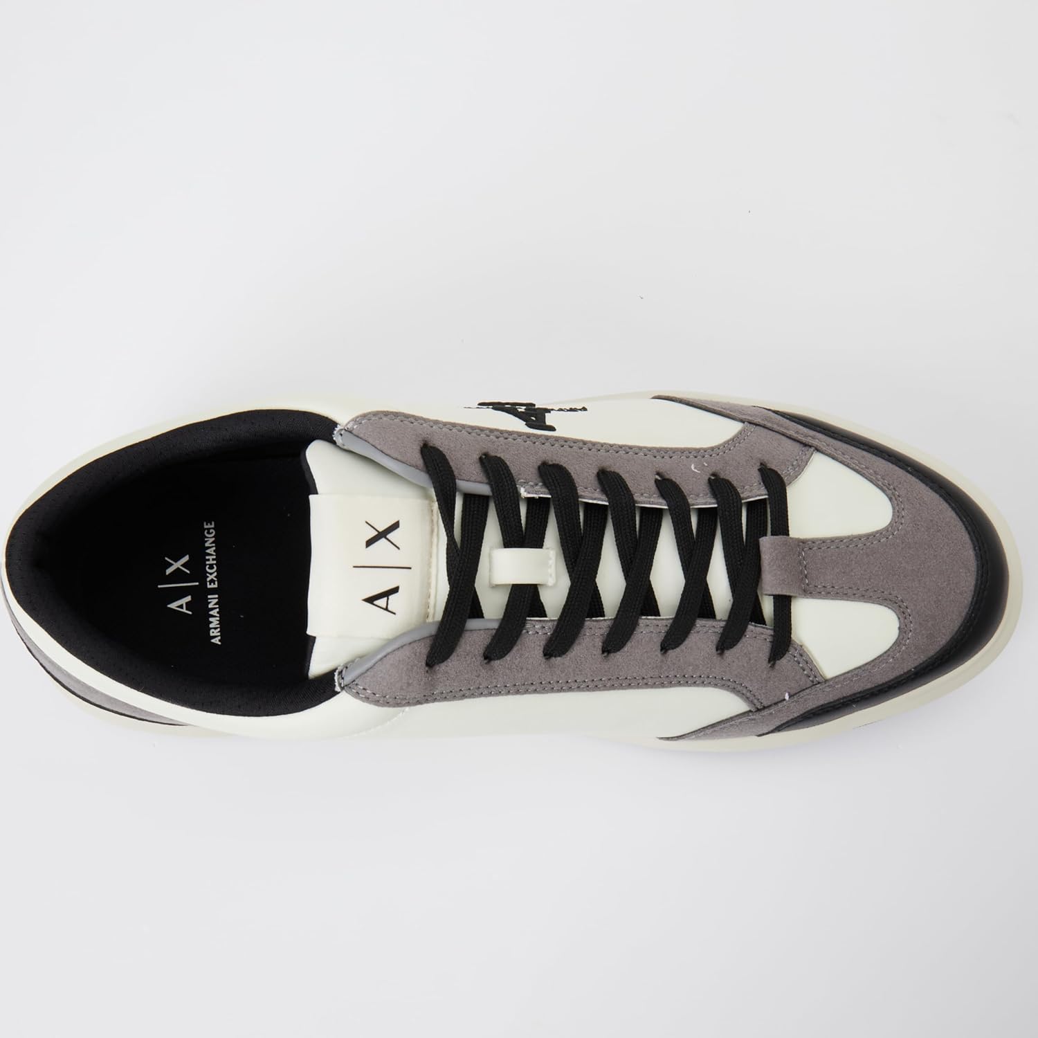 Кроссовки Armani Exchange Mens Embroidered Venice, слоновая кость — фото 3