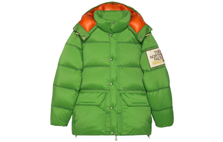 

Пуховик женский The North Face x Gucci, зеленый