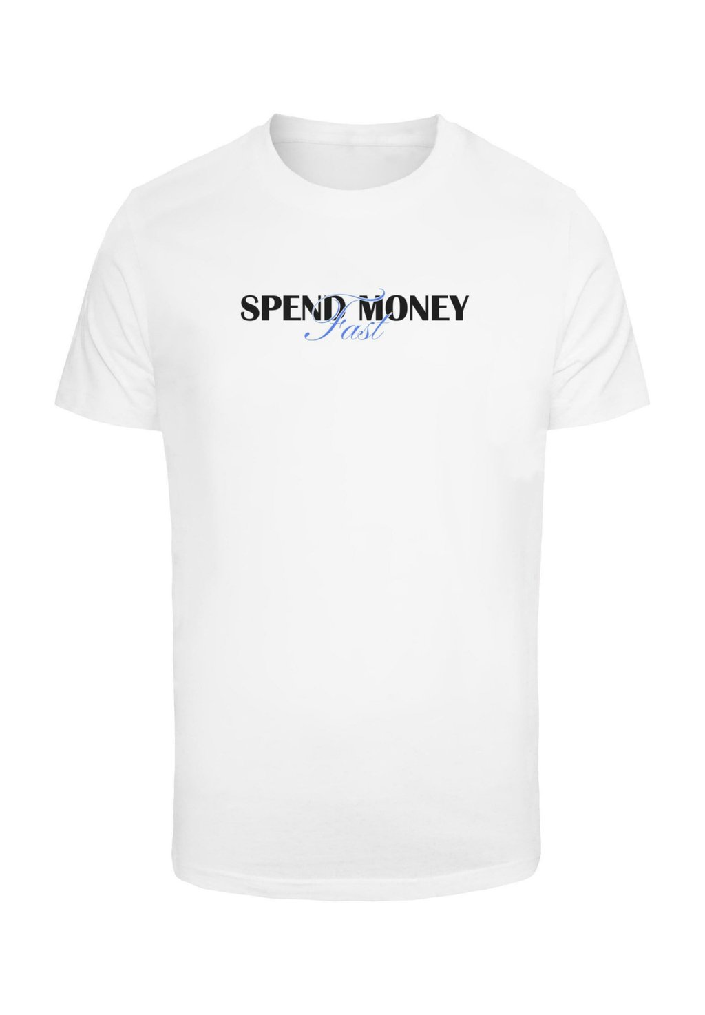 

Футболка с принтом SPEND MONEY FAST Mister Tee, белый