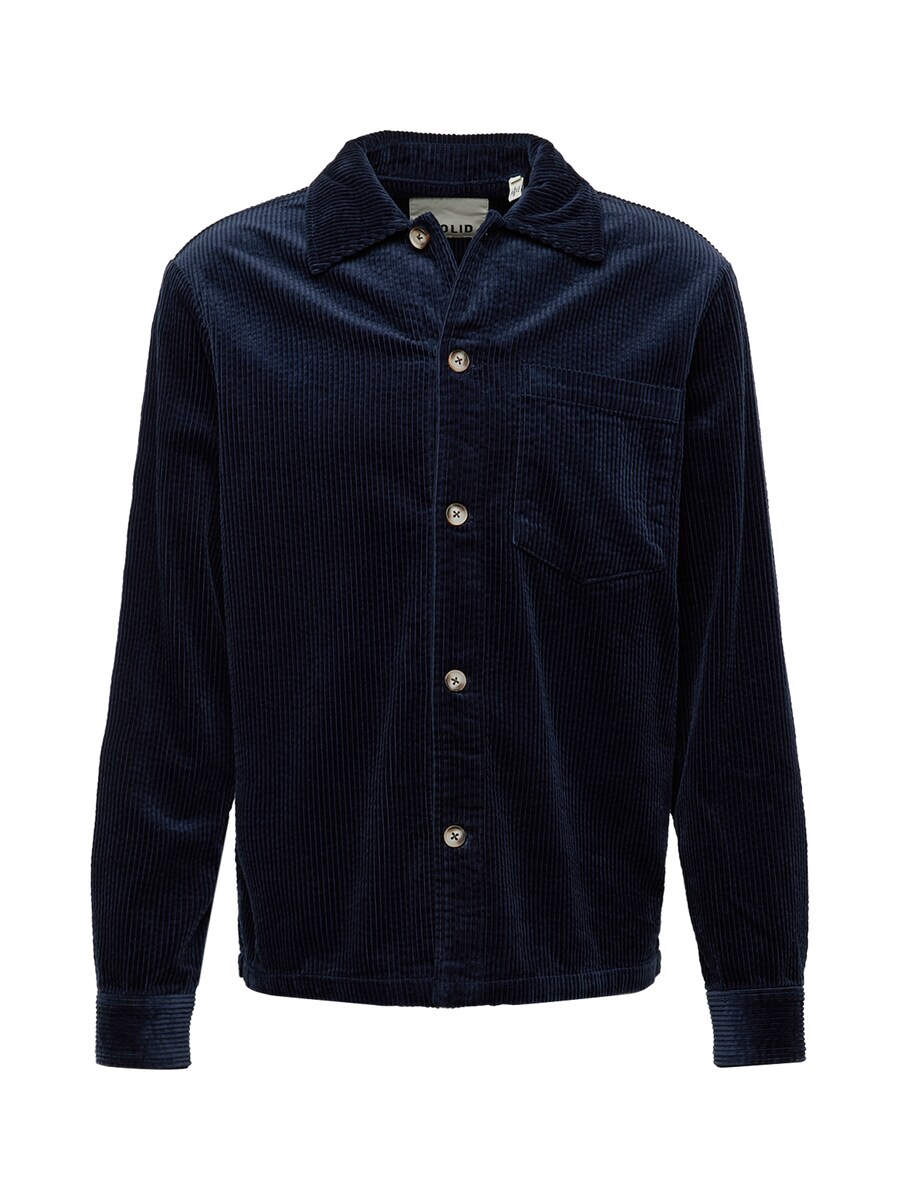 

Рубашка на пуговицах классического кроя !Solid Ingvi, Dark blue