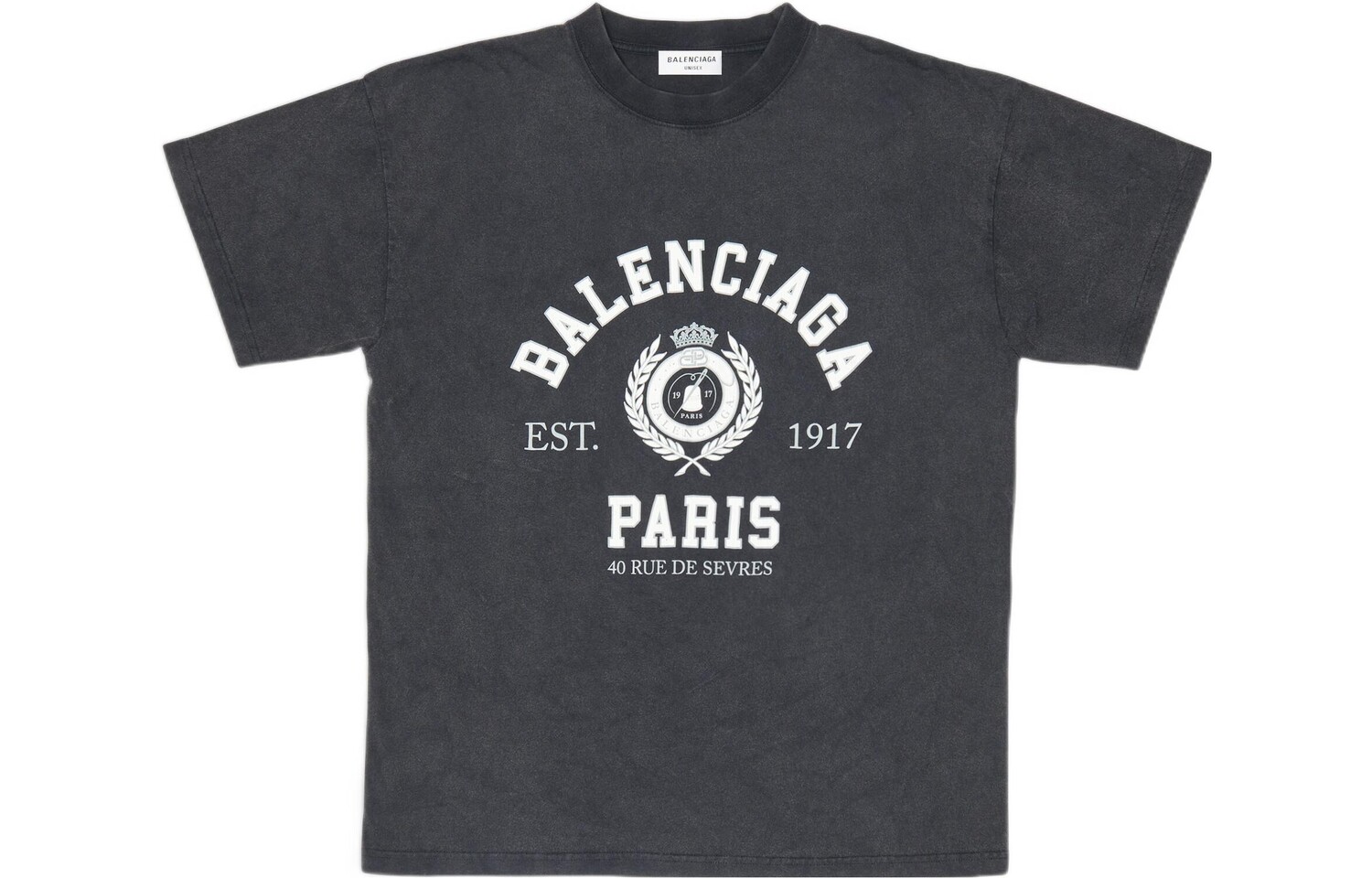 

Футболка женская Balenciaga College 1917, черный