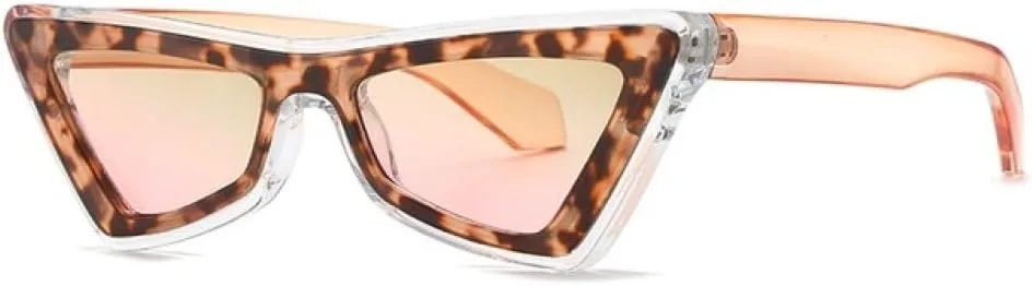 

Солнцезащитные очки MUTYNE Retro Cat Eye для женщин, защита от ультрафиолета UV400, леопардовый градиент, модные, роскошные, для мужчин, сине-оранжевые, Brown