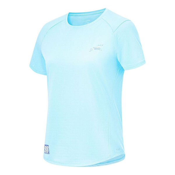 

Футболка athletic standard fit crew neck t-shirt 'light blue' Li-Ning, голубой