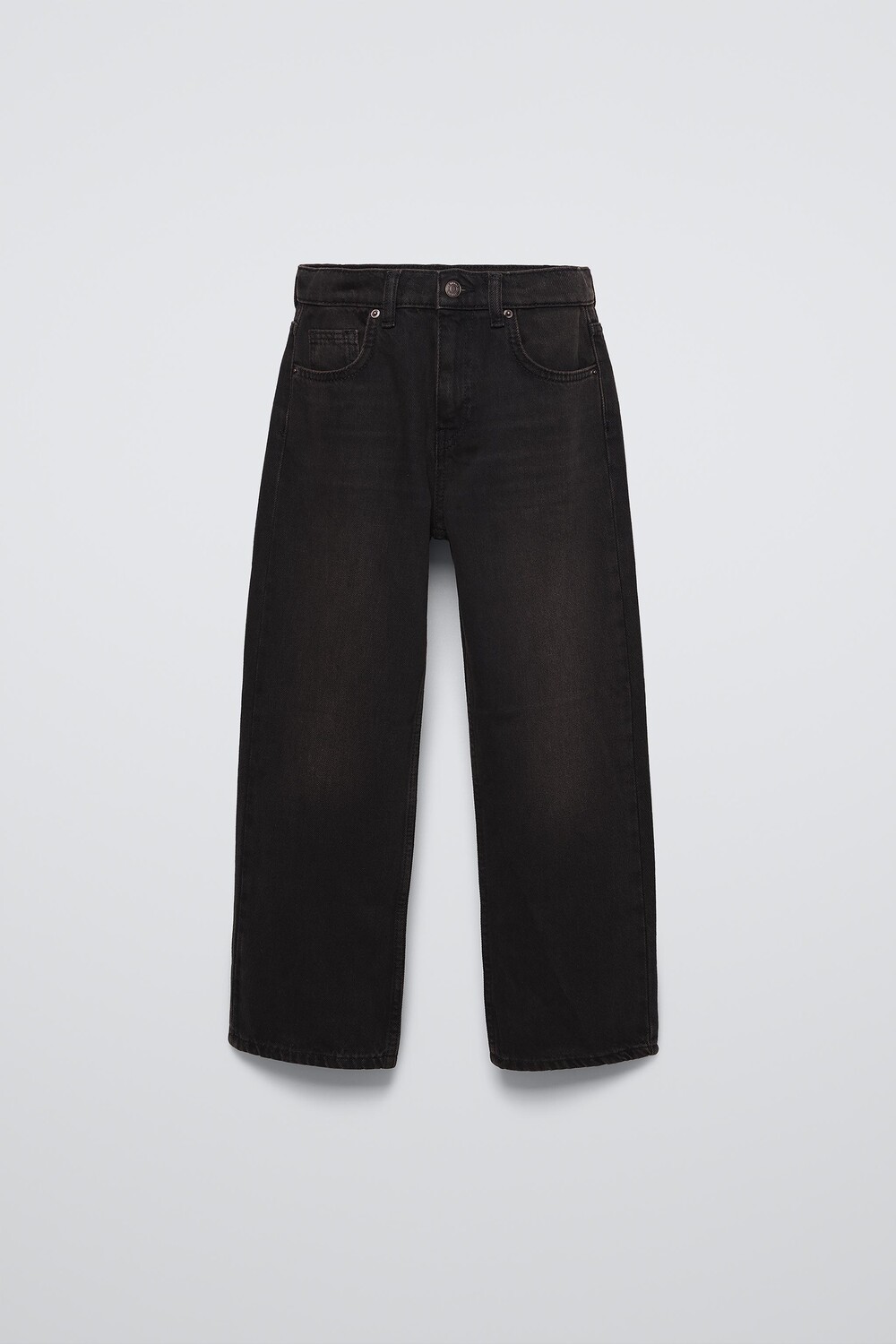 

Широкие джинсы ZARA, черный