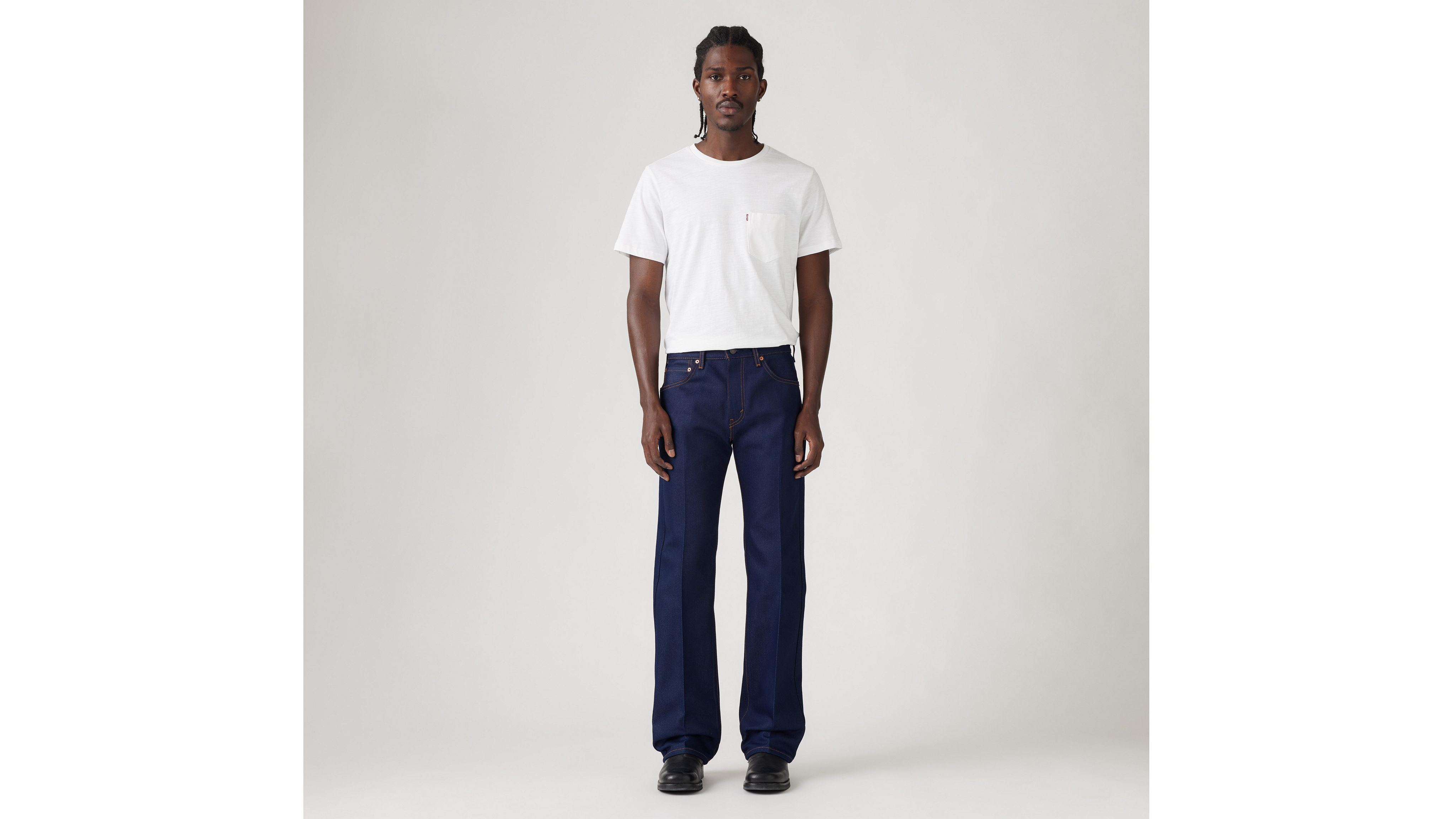 

517 Мужские джинсы Bootcut Levi's, цвет Dark Blue - Non-Stretch