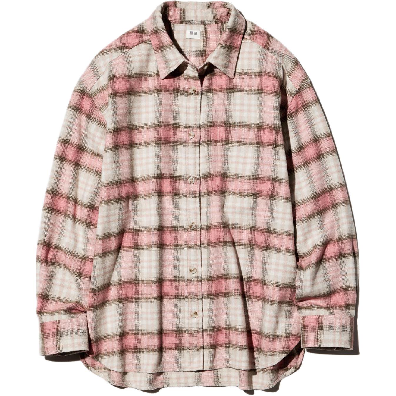 

UNIQLO Женская рубашка персикового розового