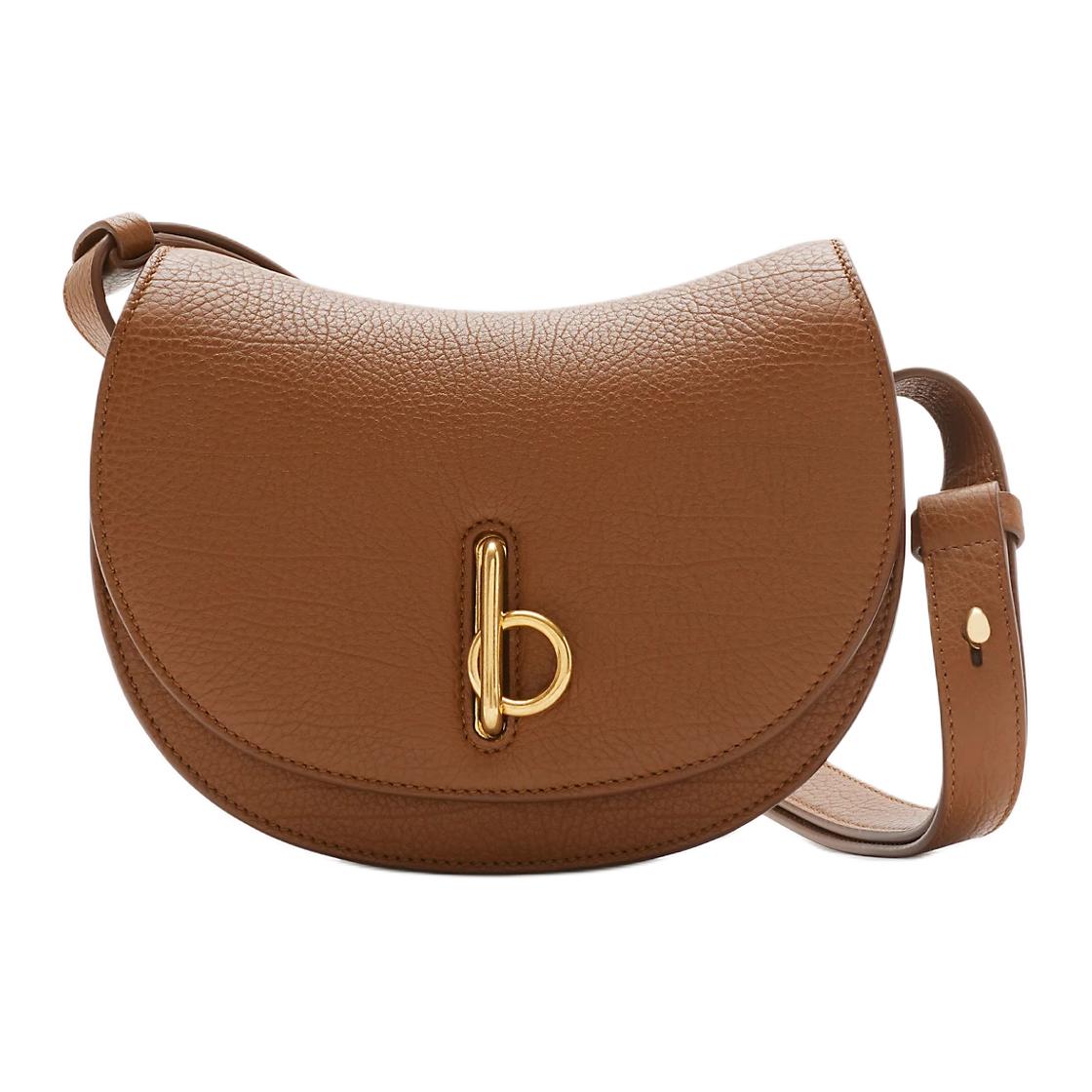 

Burberry Рюкзак-кроссбоди Rocking Horse из зернистой телячьей кожи, мини-сумка через плечо для женщин, цвет Hazelnut Brown