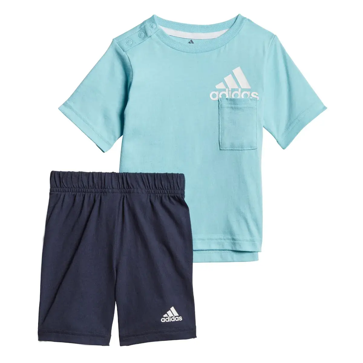 Повседневная спортивная одежда для малышей Adidas, Синий+Темно-синий — фото 2