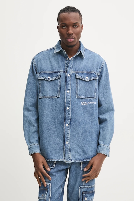 

Джинсовая рубашка Karl Lagerfeld Jeans, синий