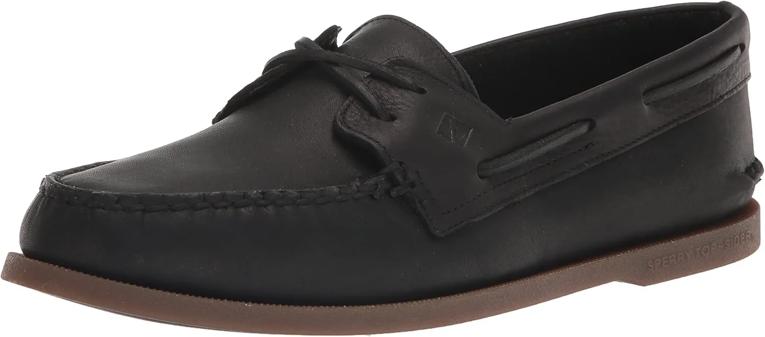 Мужские мокасины Sperry A/O с двумя отверстиями и перекрестной шнуровкой, черный