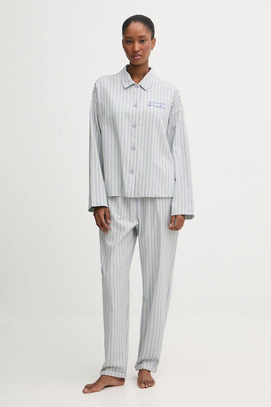 

Хлопковая пижама x очень странные дела United Colors of Benetton, зеленый