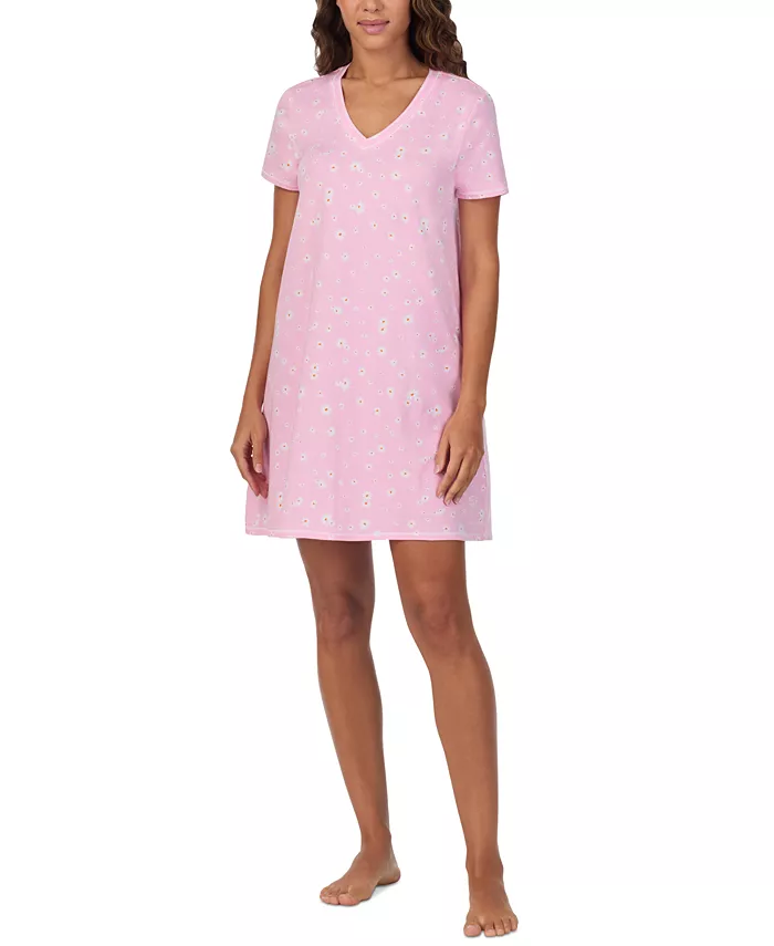 

Женская короткая пижамная рубашка с принтом Cuddl Duds, синий