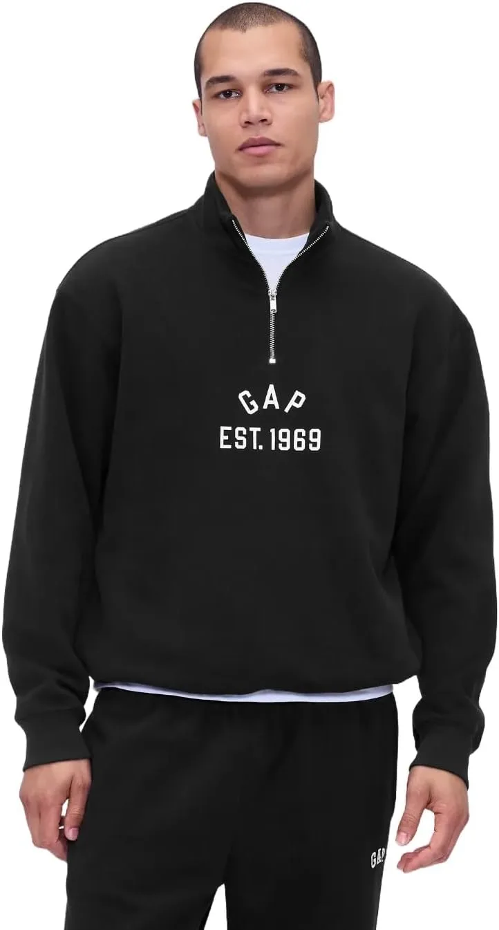 

GAP мужская флисовая толстовка с логотипом и молнией