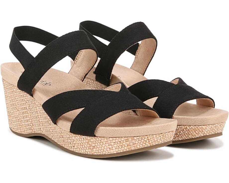 

Сандалии LifeStride Danita Strappy Wedge, черный