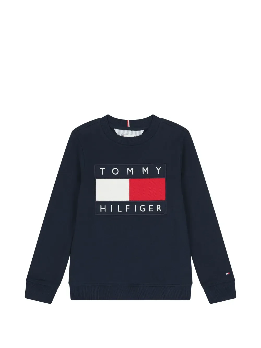 Свитшот с нашивкой-логотипом Tommy Hilfiger Junior, синий