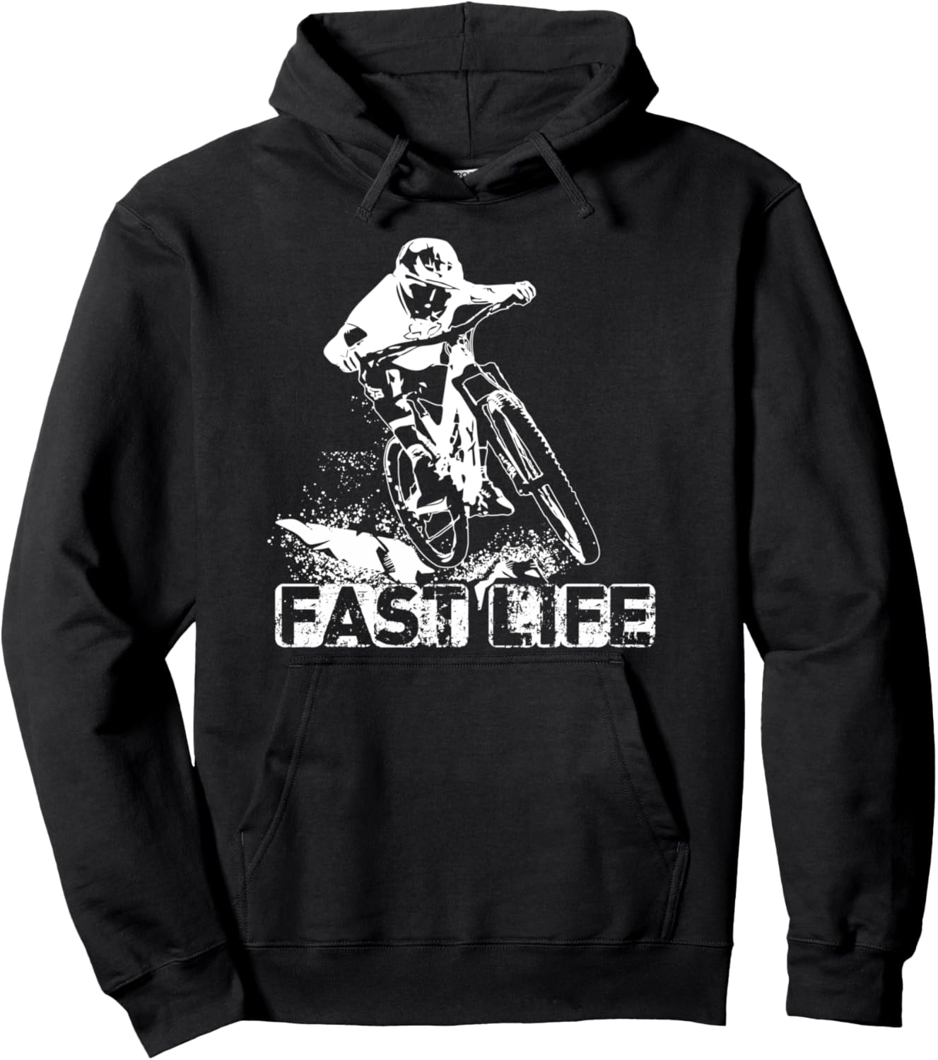 

Толстовка Fast Life - Эндуро - Даунхилл - Горный велосипед Tech Tees Bikes, черный
