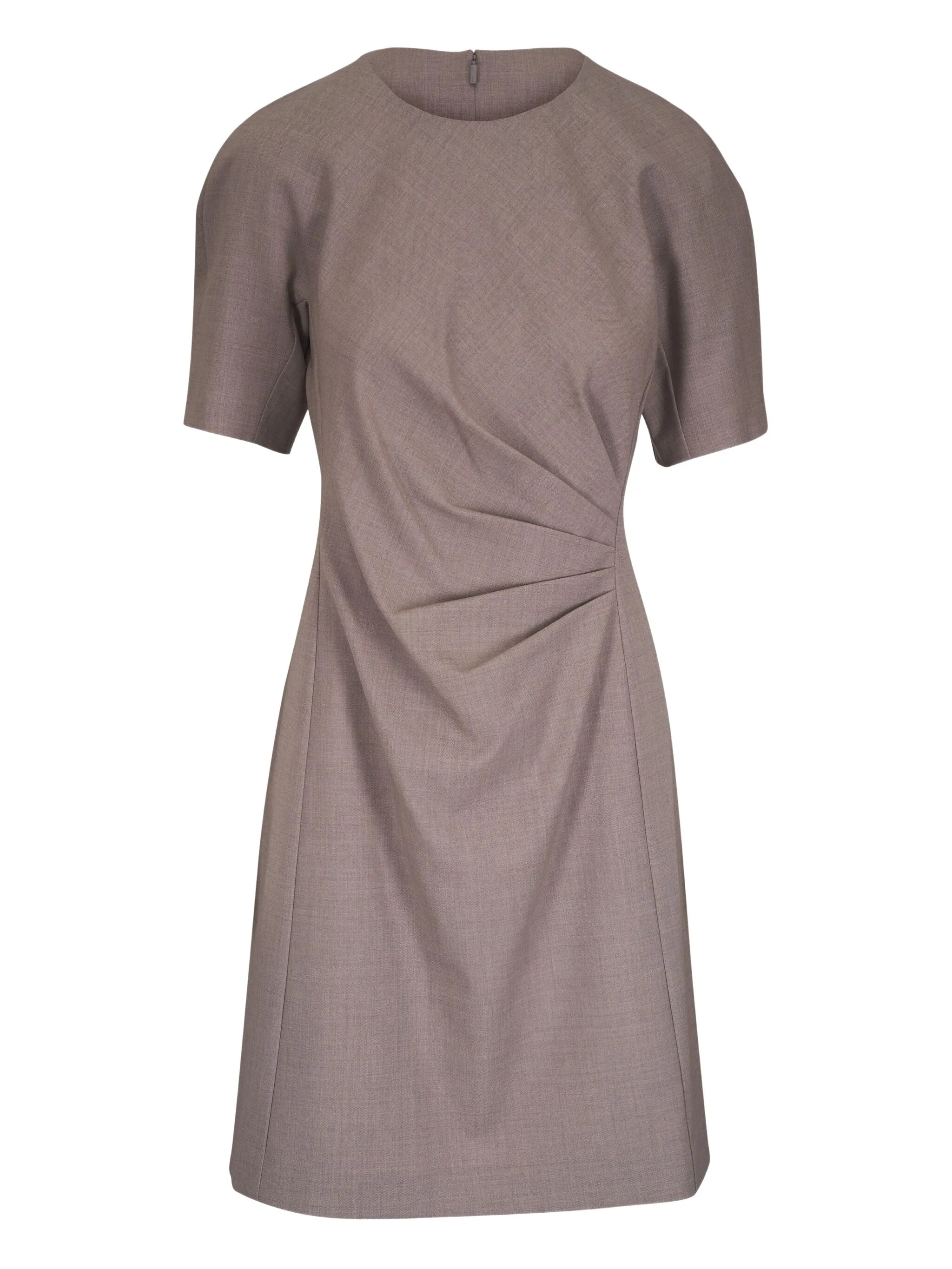 

Платье с короткими рукавами и сборками Lafayette 148, нейтральный