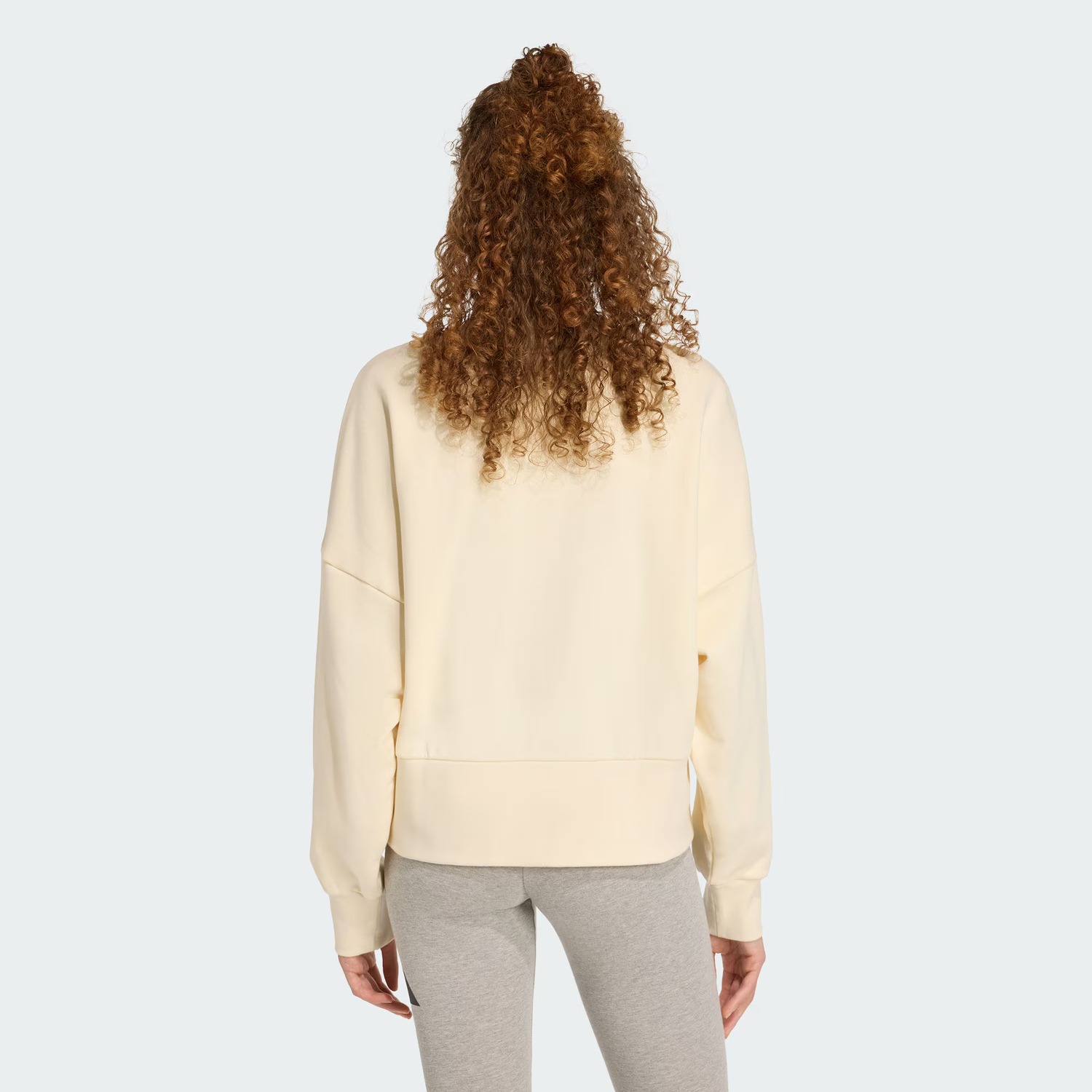 Толстовка с кошачьим принтом Women's Adidas, слоновая кость — фото 4