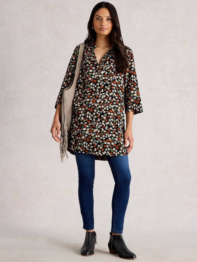 

Блузка-туника Blake с абстрактным принтом White Stuff, Black/Multi