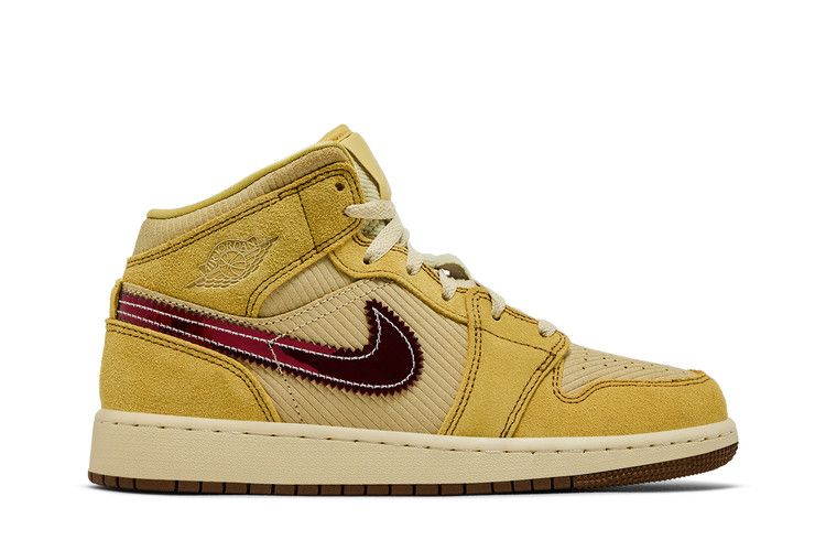 Кроссовки Air Jordan Air Jordan 1 Mid SE GS 'French Fries', желтый — фото 2