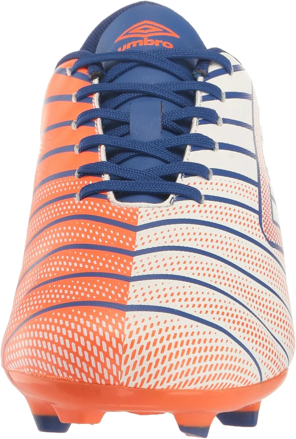 Мужские бутсы Umbro Velocita Elixir League FG, белый/оранжевый/синий — фото 4