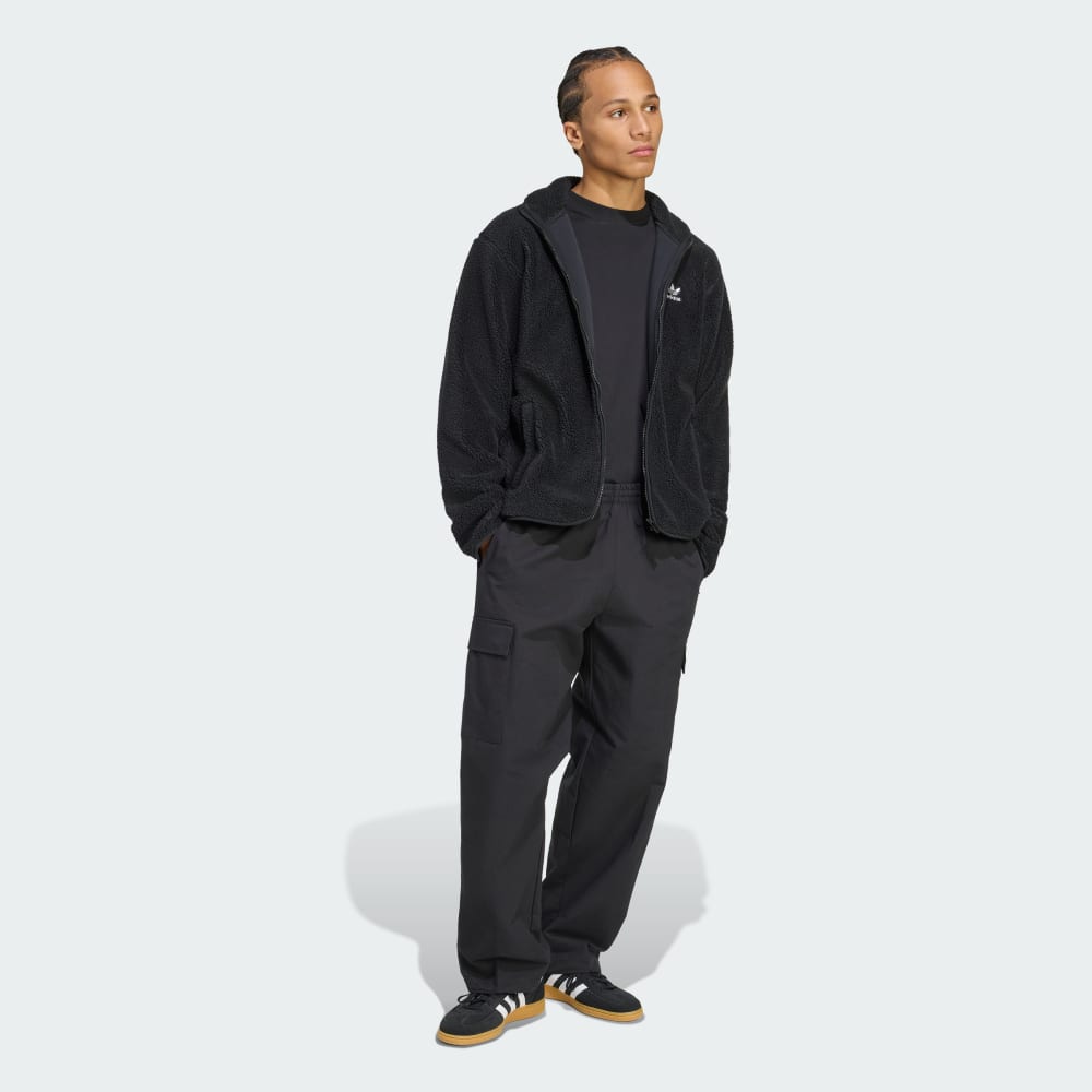 Спортивные брюки Adidas Trefoil Essentials Woven, черный/белый — фото 3