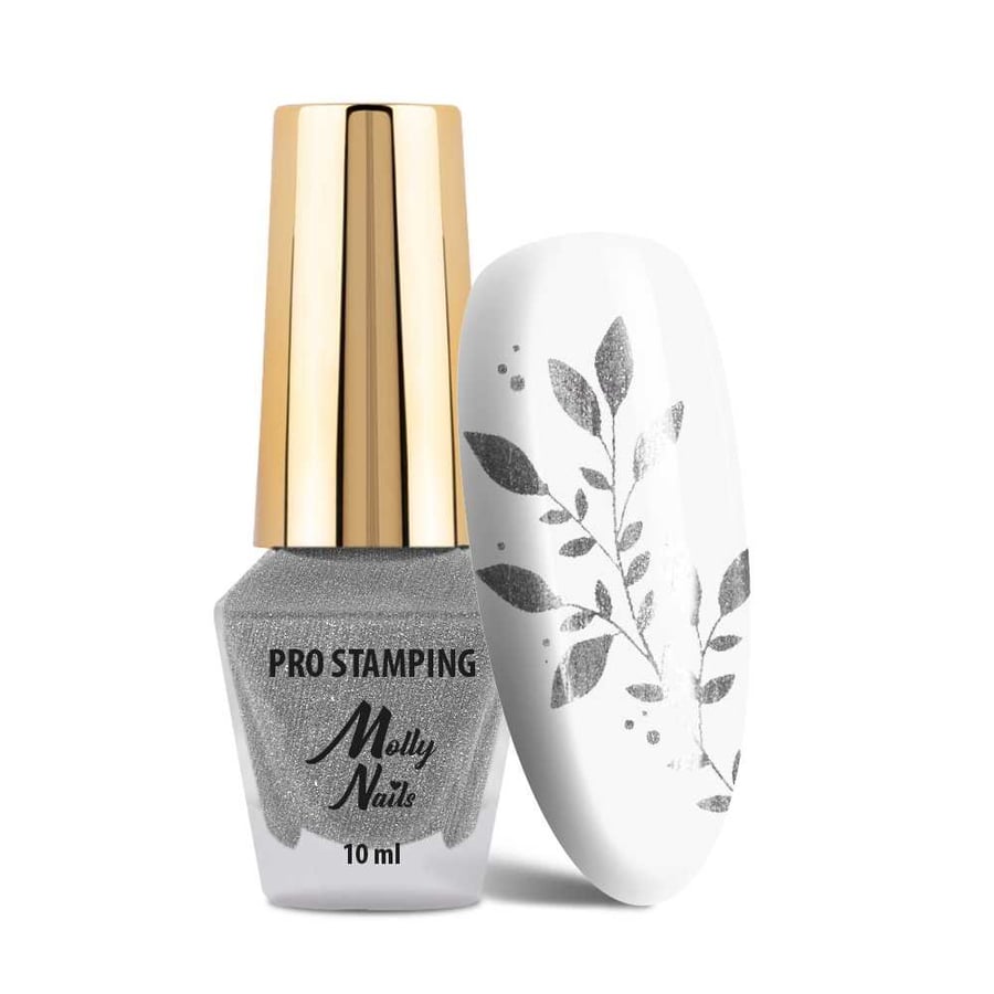 

Molly Nails PRO Stamping Silver 10 мл Лак для стемпинга и штамповки