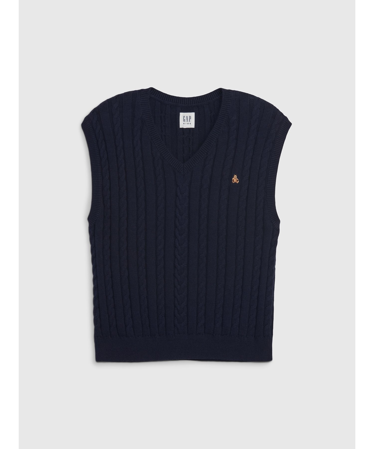 Свободный вязаный жилет крупной вязки Детский Gap, NAVY_UNIFORM