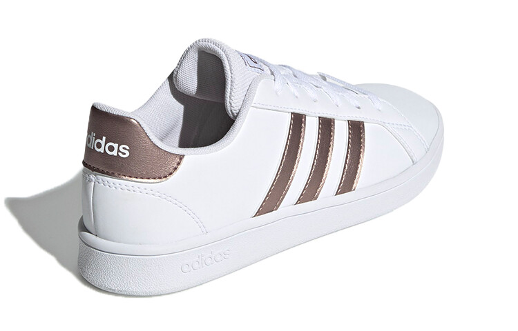 GRAND COURT Kids Скейтбординг Кроссовки Детские низкие белые/коричневые Adidas Neo — фото 4