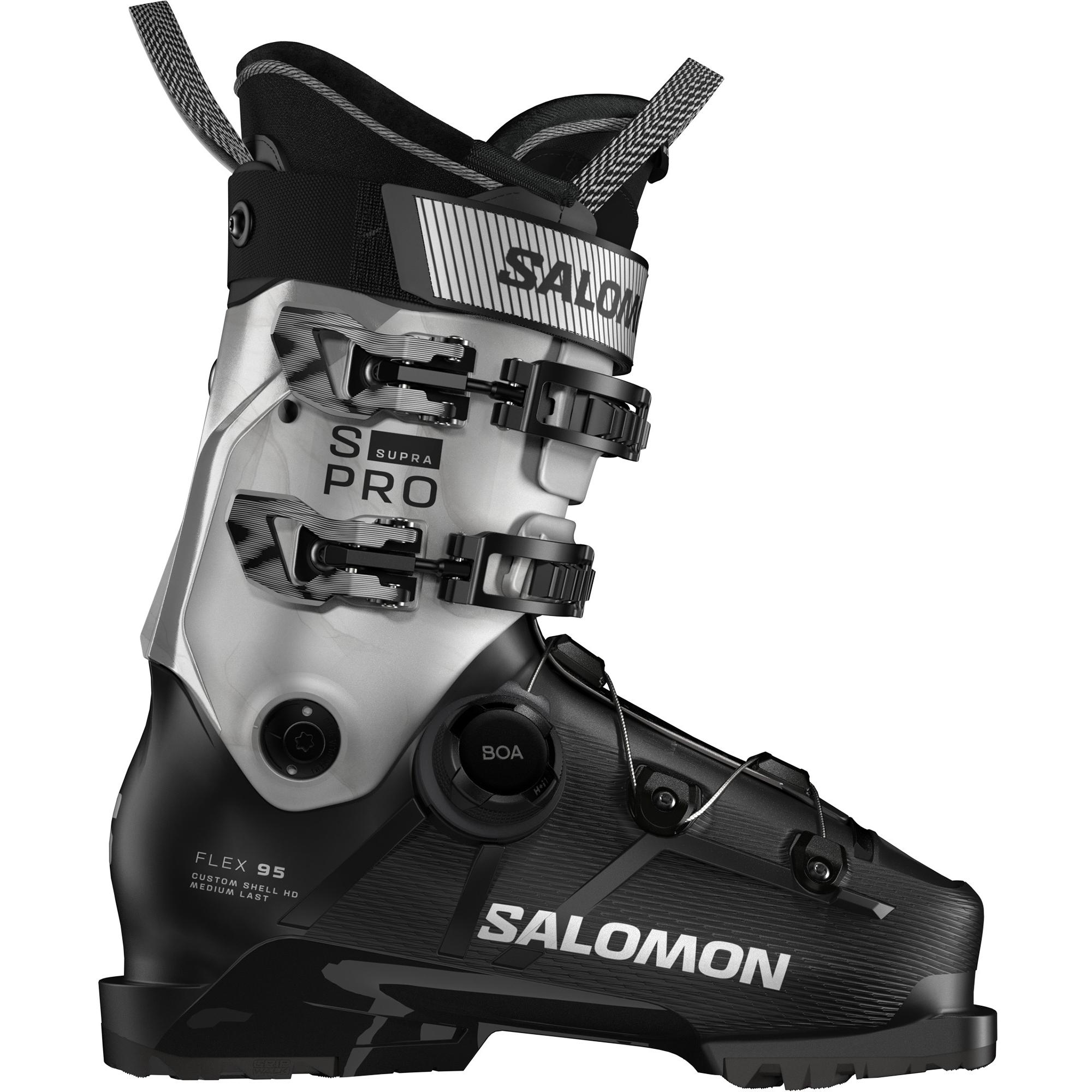 

Женские горнолыжные ботинки S/Pro Supra BOA 95 '26 Salomon, Black/Silver Metallic/Silver Metallic