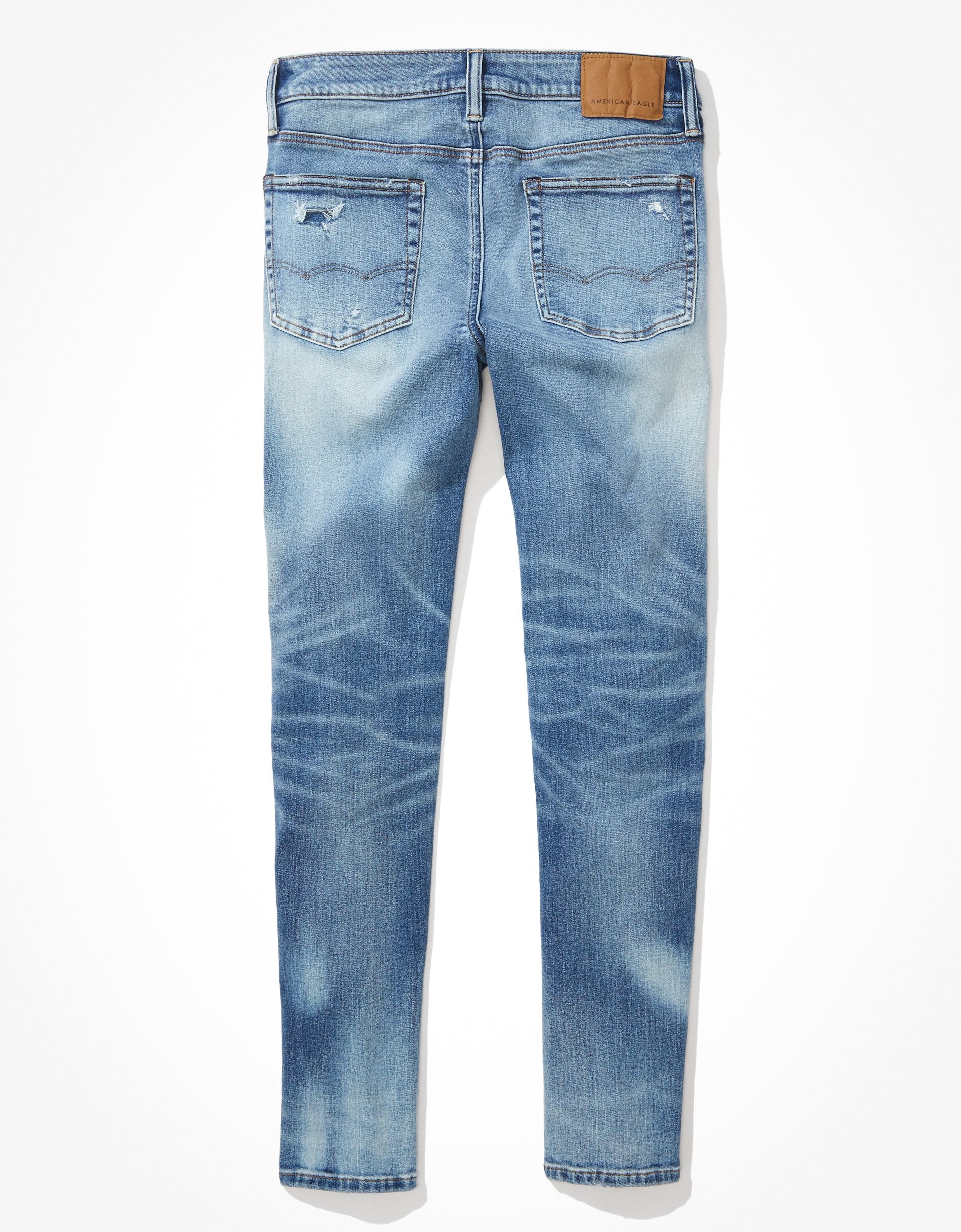 

Джинсы скинни AE AirFlex 360 Ripped American Eagle Outfitters, цвет faded ways